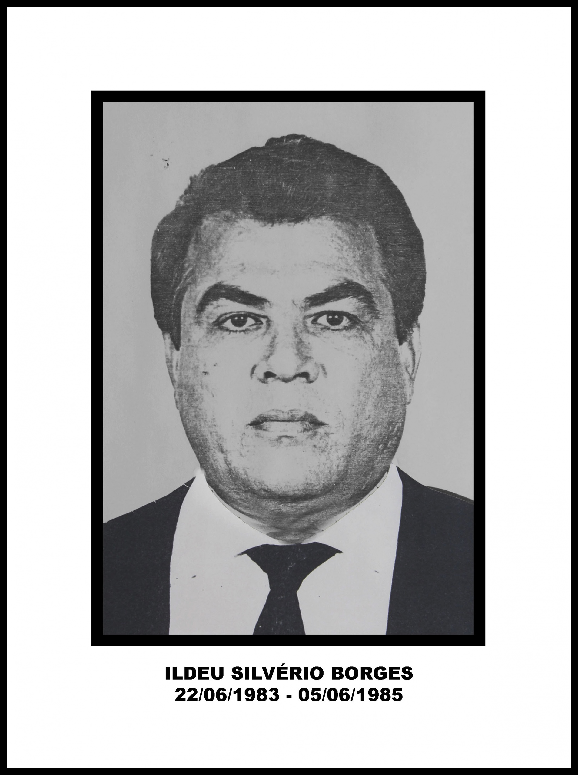 Retrato oficial de Ildeu Silvério — Venerável Mestre